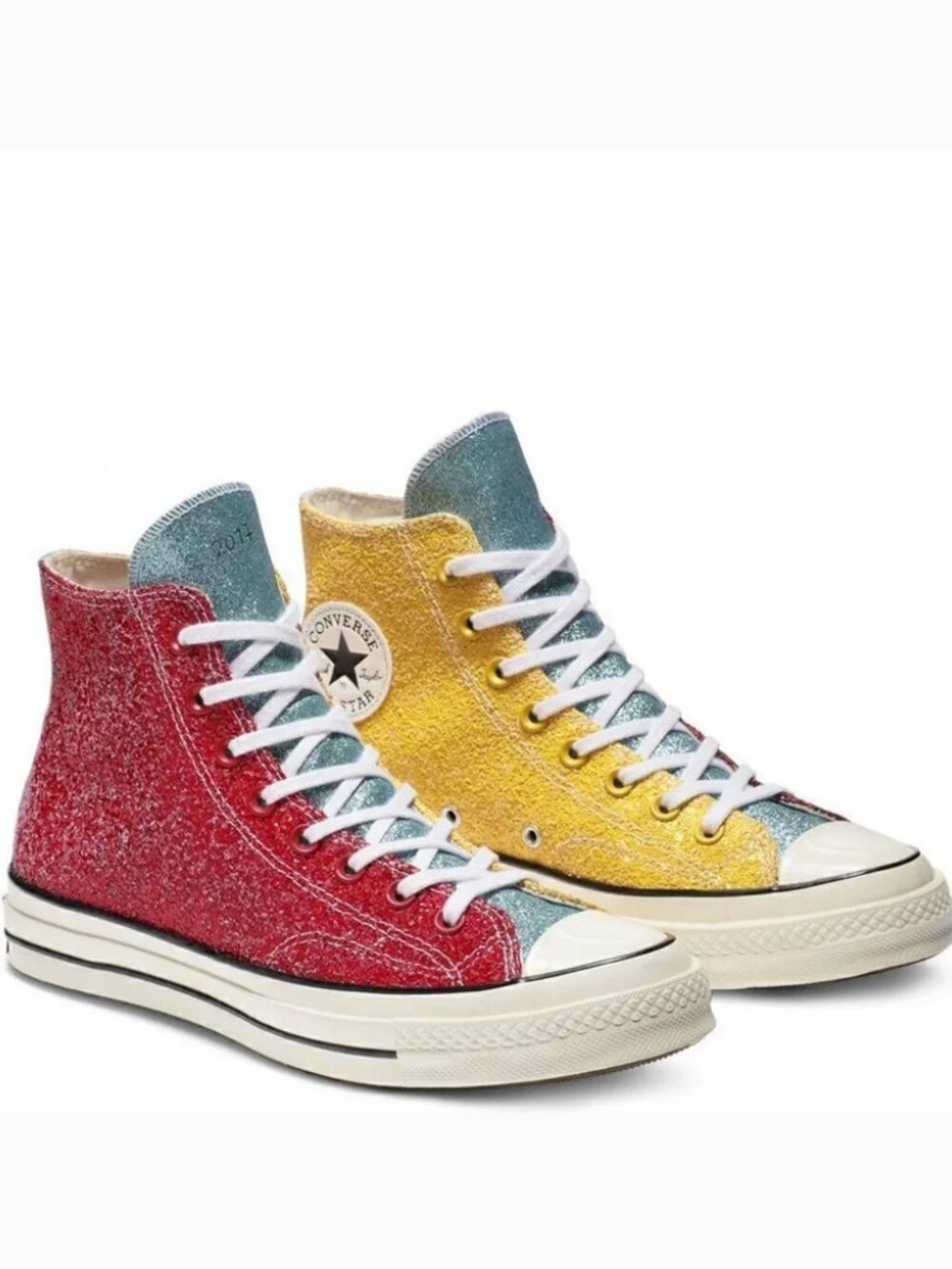 NEW Converse Chuck Taylor All Star 70 Hi X JW Anderson Glitter Pack 5 Mens 7 Wmn